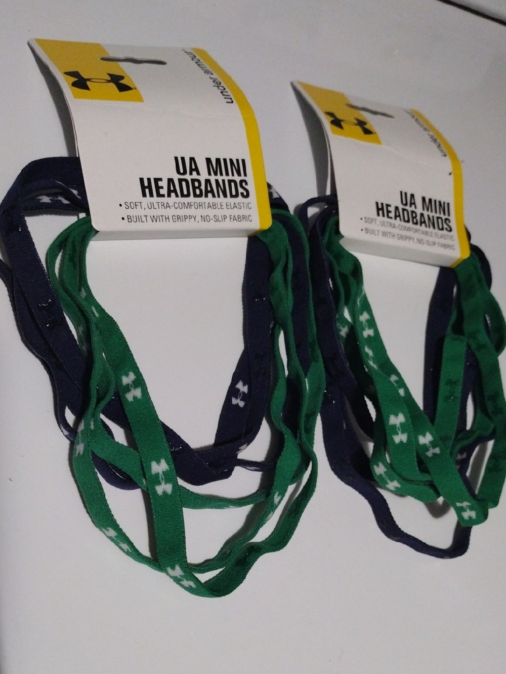 Under Armour Green & Navy Mini Headbands (Pack of 2)
